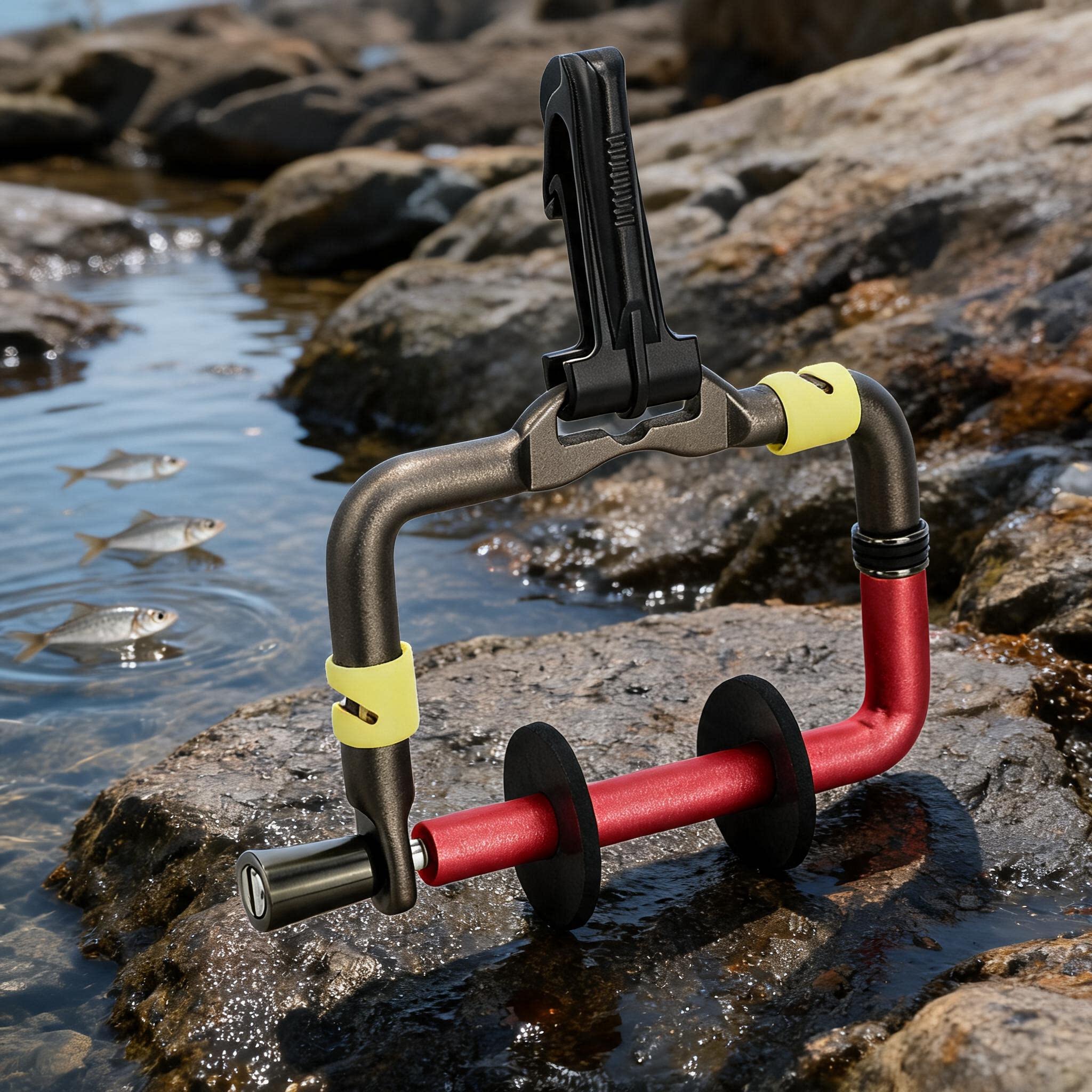 Leader Line - Portacanne da Pesca in Alluminio Portatile